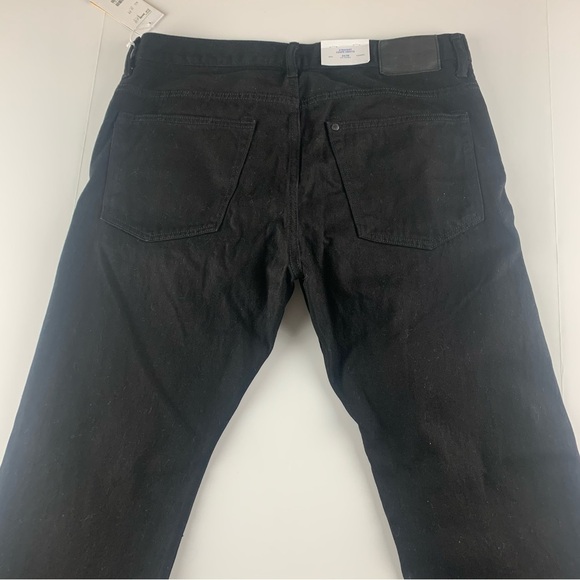H&M NWT straight fit denim black jeans - Picture 3 of 4